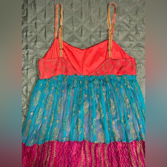 FREE PEOPLE "Gilded Caravan" Tiered Maxi Dress, Size 4, EUC - Picture 10 of 16